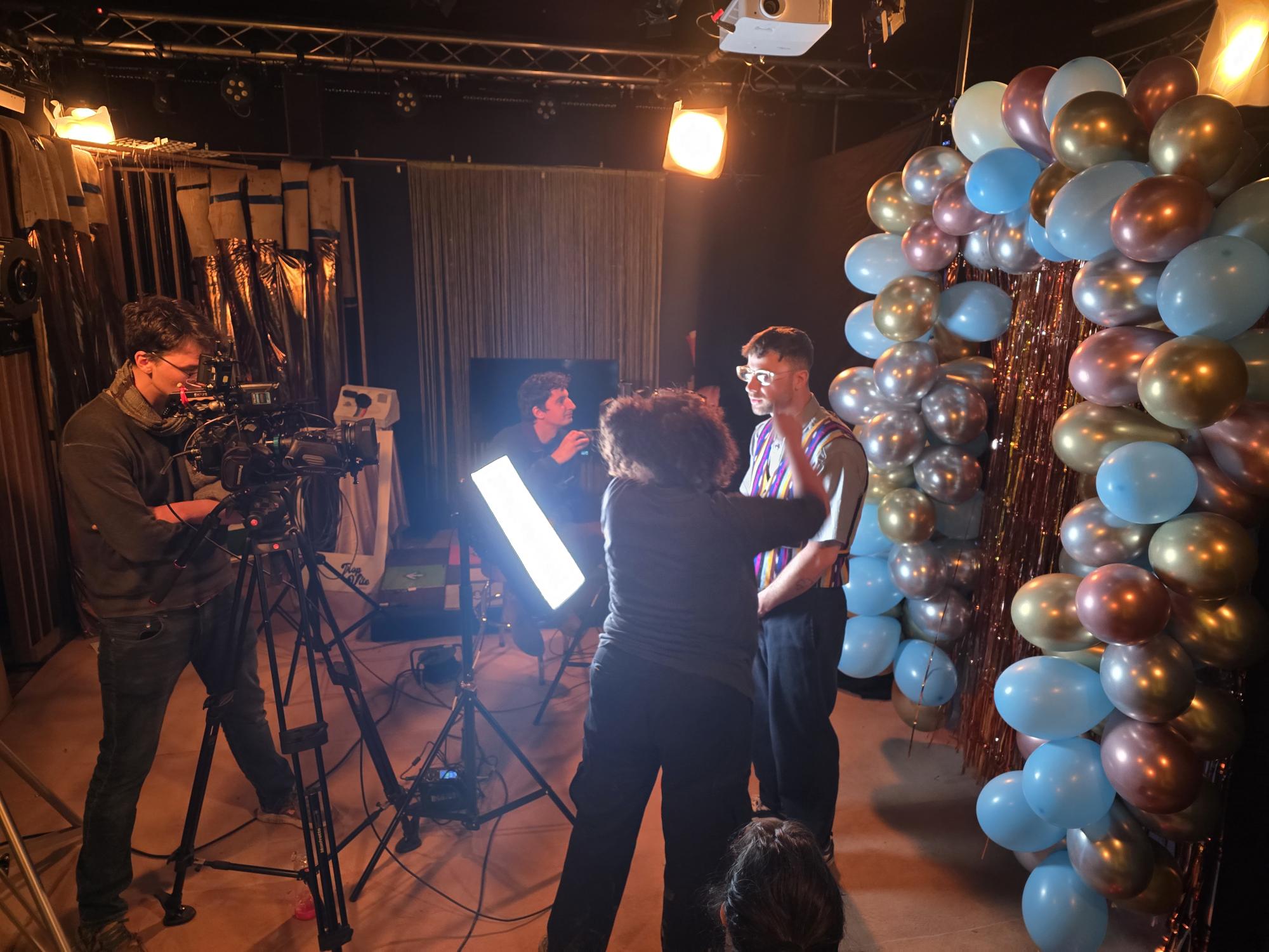 Clip tourné en studio