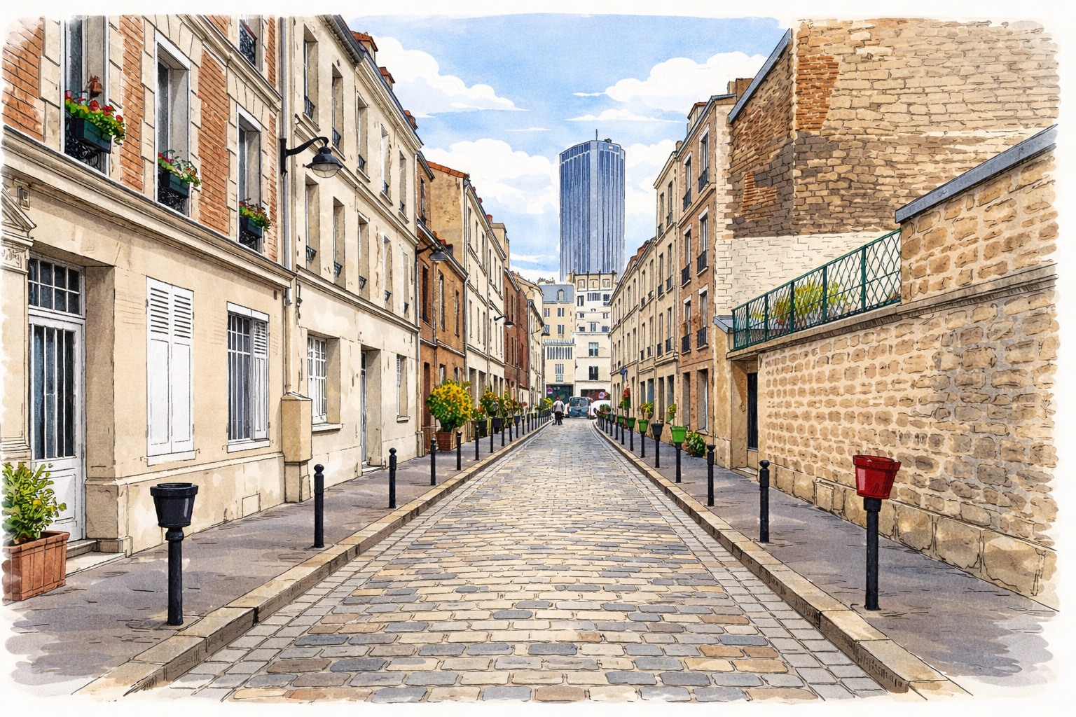 Illustration de la Villa de l'Astrolabe à Paris