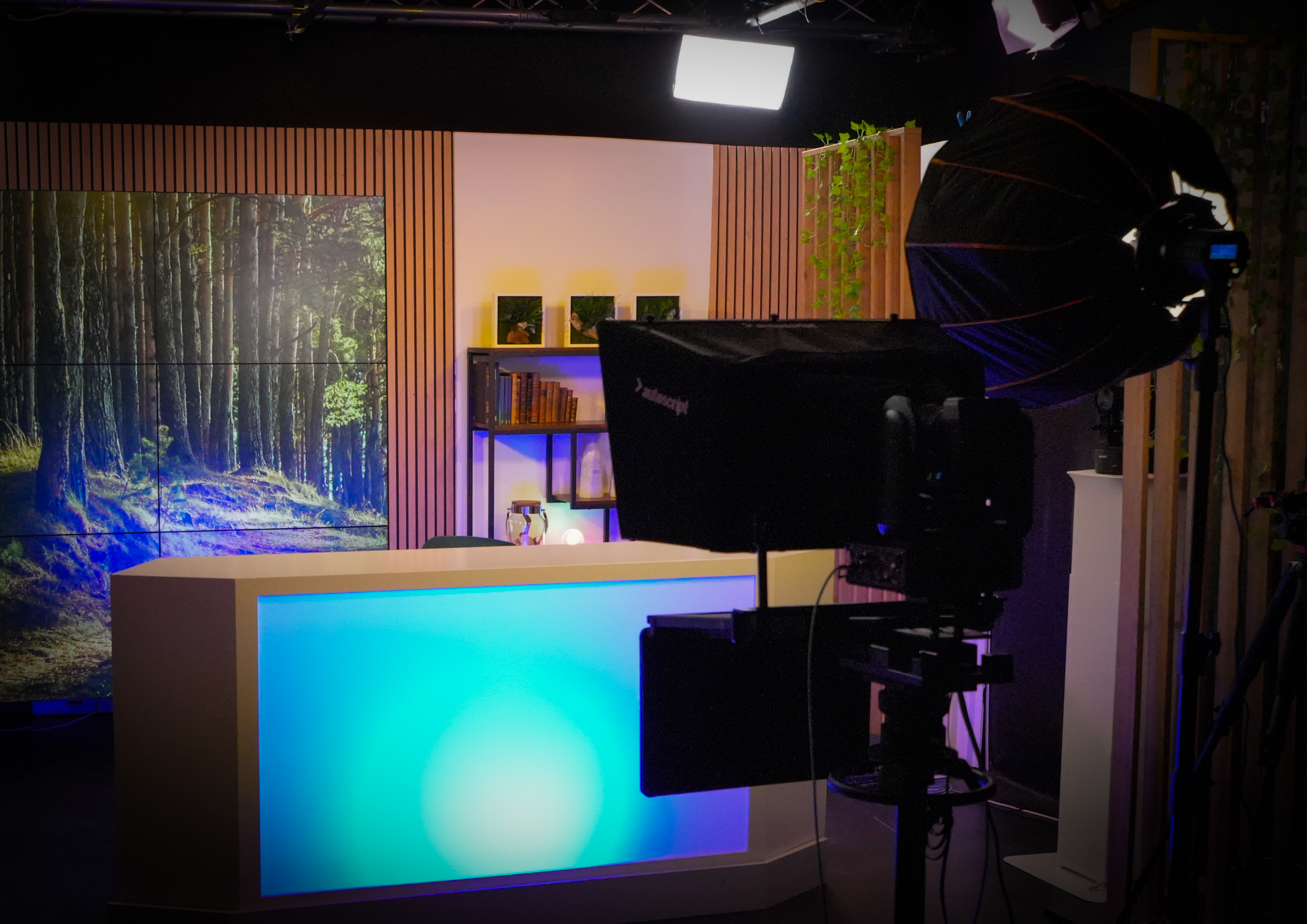 Prompteur professionnel AutoScript utilisé en plateau TV